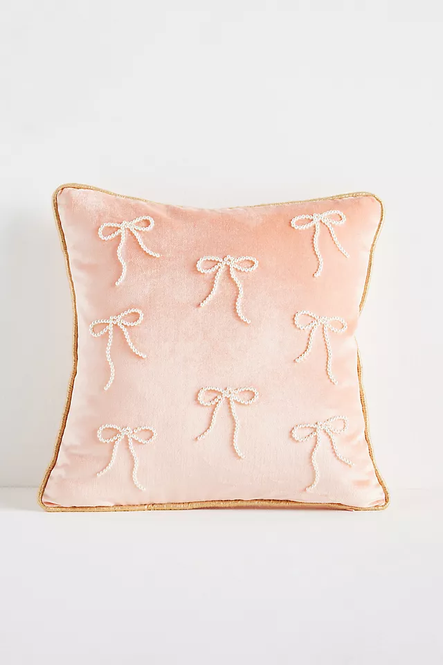 Coretta Mini Beaded Velvet Pillow