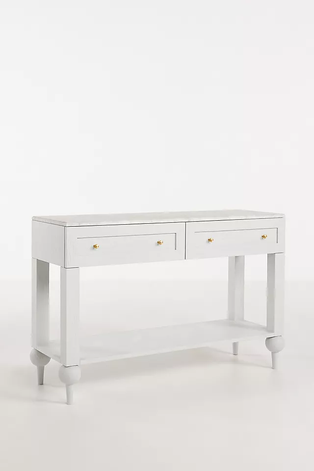 The Fern Marble Top Console