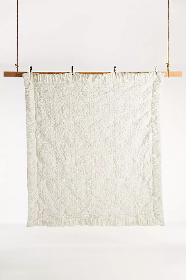 Dahlia Cotton Jersey Floral Quilt