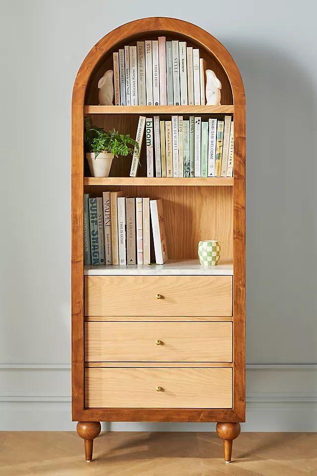 The Fern Marble Top Bookcase