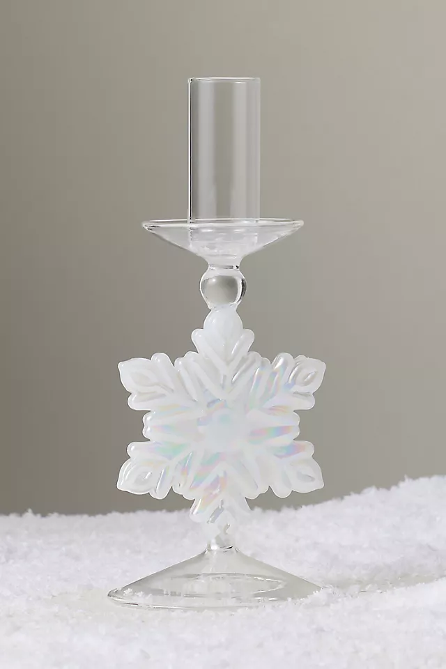 Yuletide Glass Candle Holder