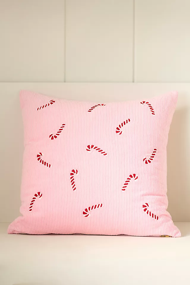 Velvet Corduroy Embroidered Icon Pillow