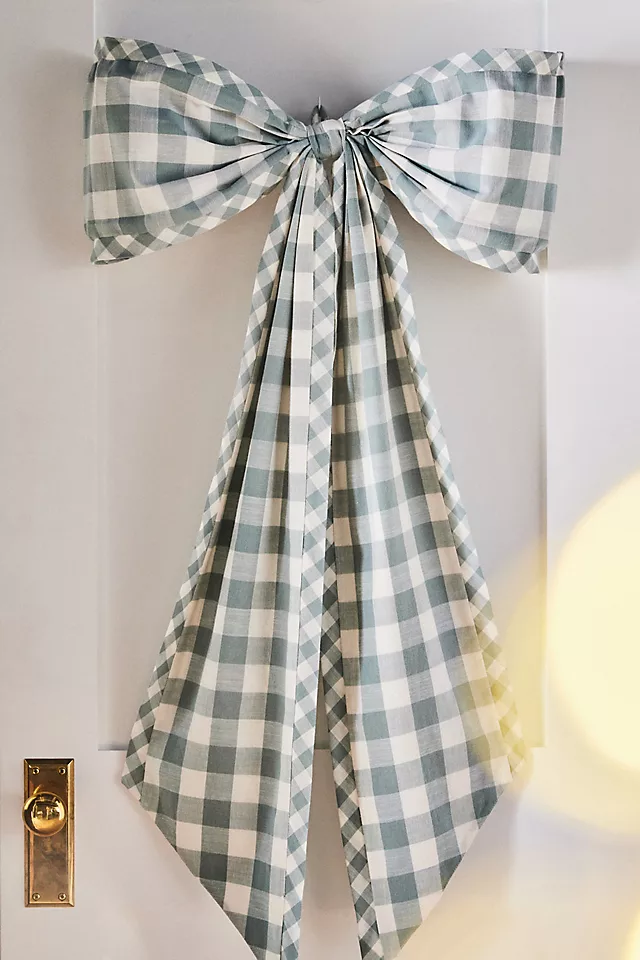 Gingham Bow Tree Topper