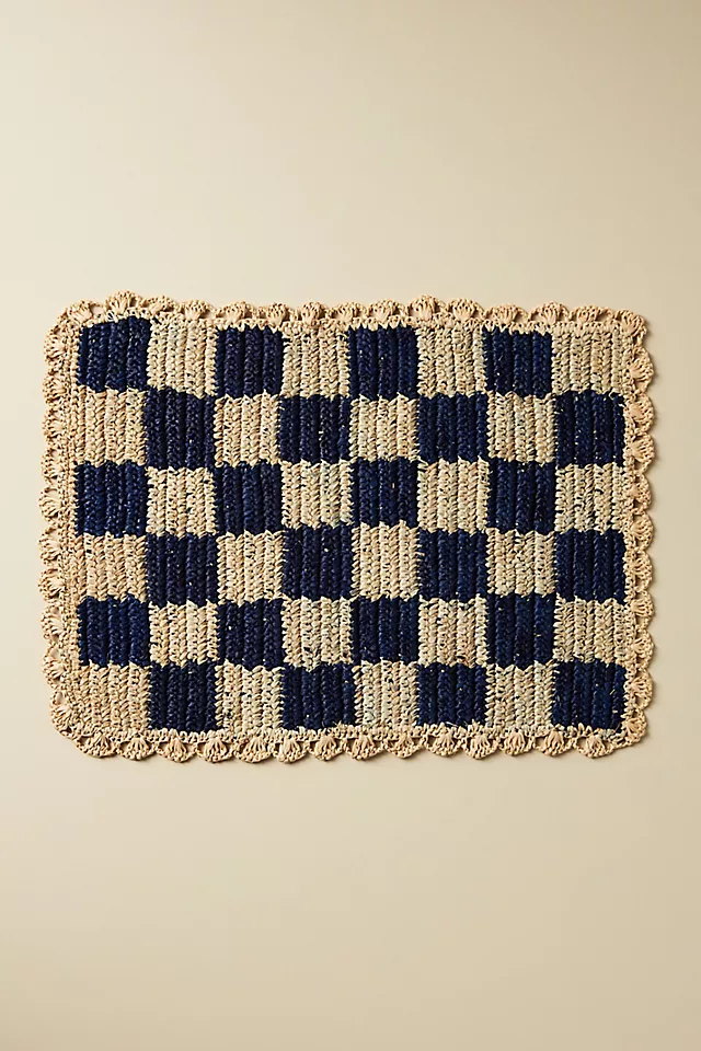 Handwoven Checkered Placemat