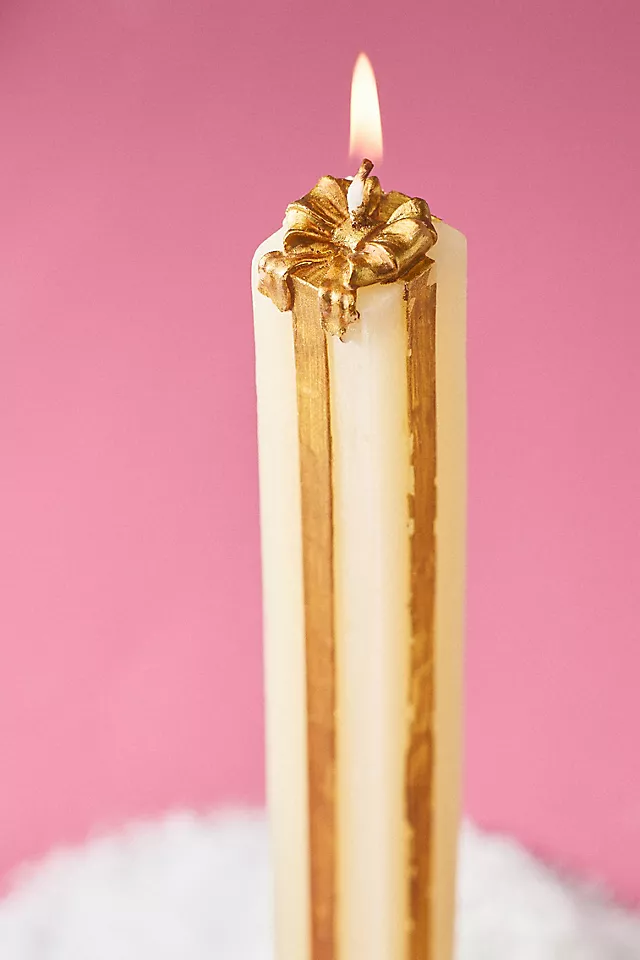 Gift Box Taper Candles, Set of 2