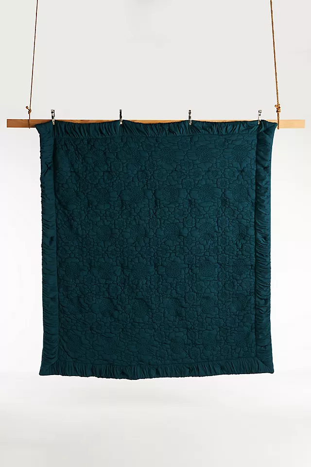 Dahlia Cotton Jersey Floral Quilt