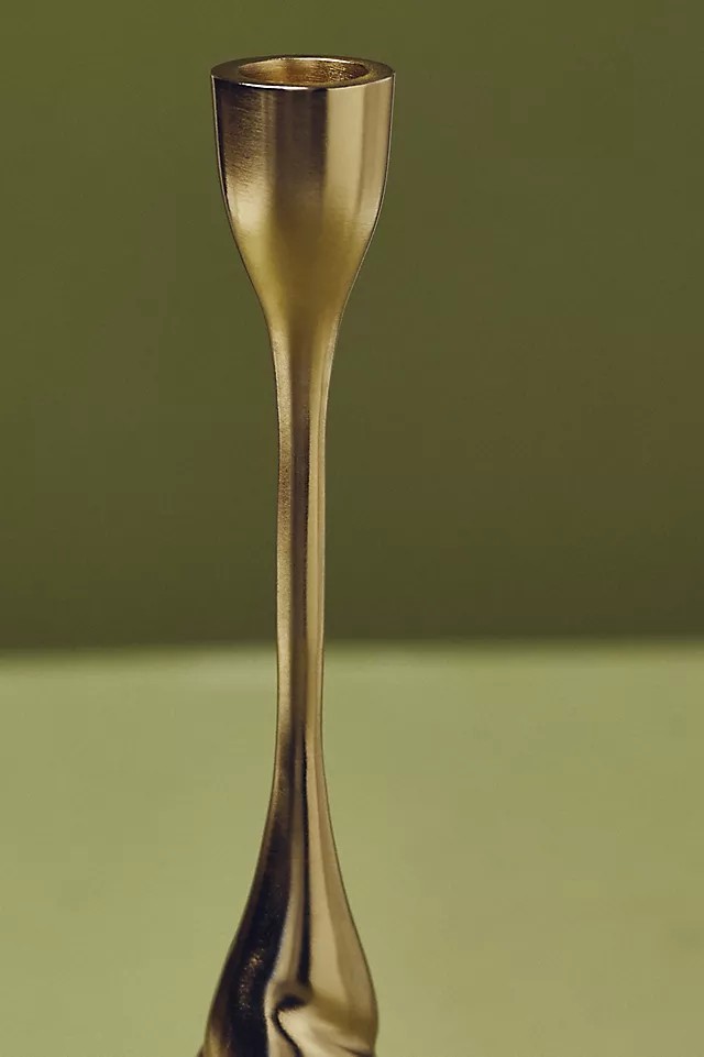 Naya Tinted Brass Lacquer Taper Candle Holder