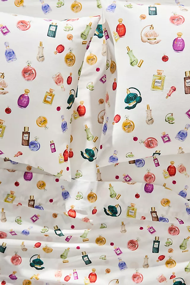 The Organic Cotton Sateen Printed Sheet Set by Maeve