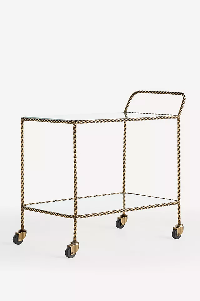 Lark Glass Bar Cart