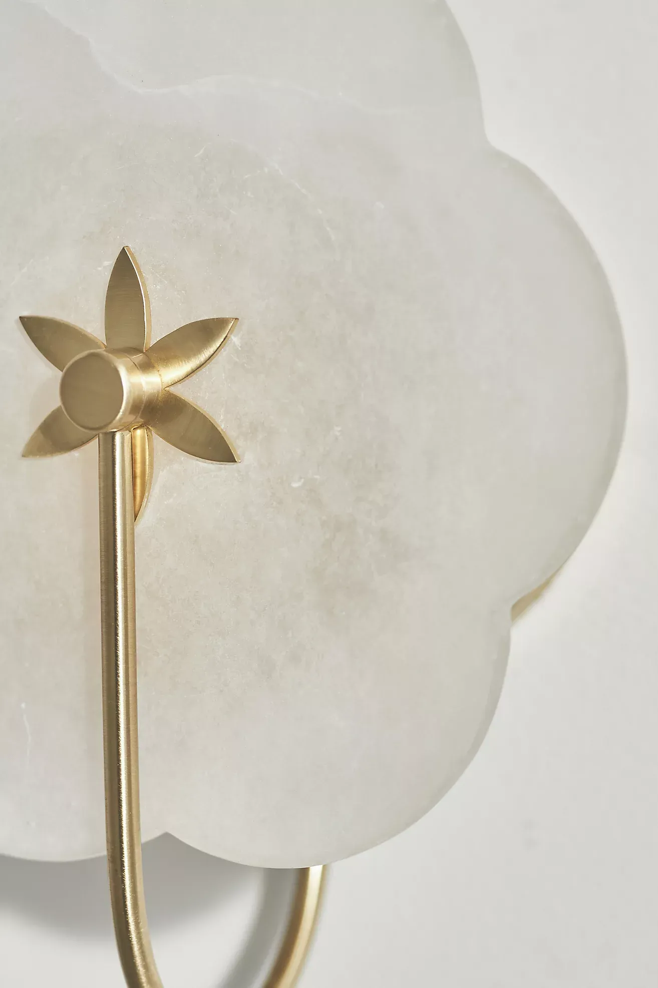 Leela Flower Alabaster Bath Sconce Wall Light
