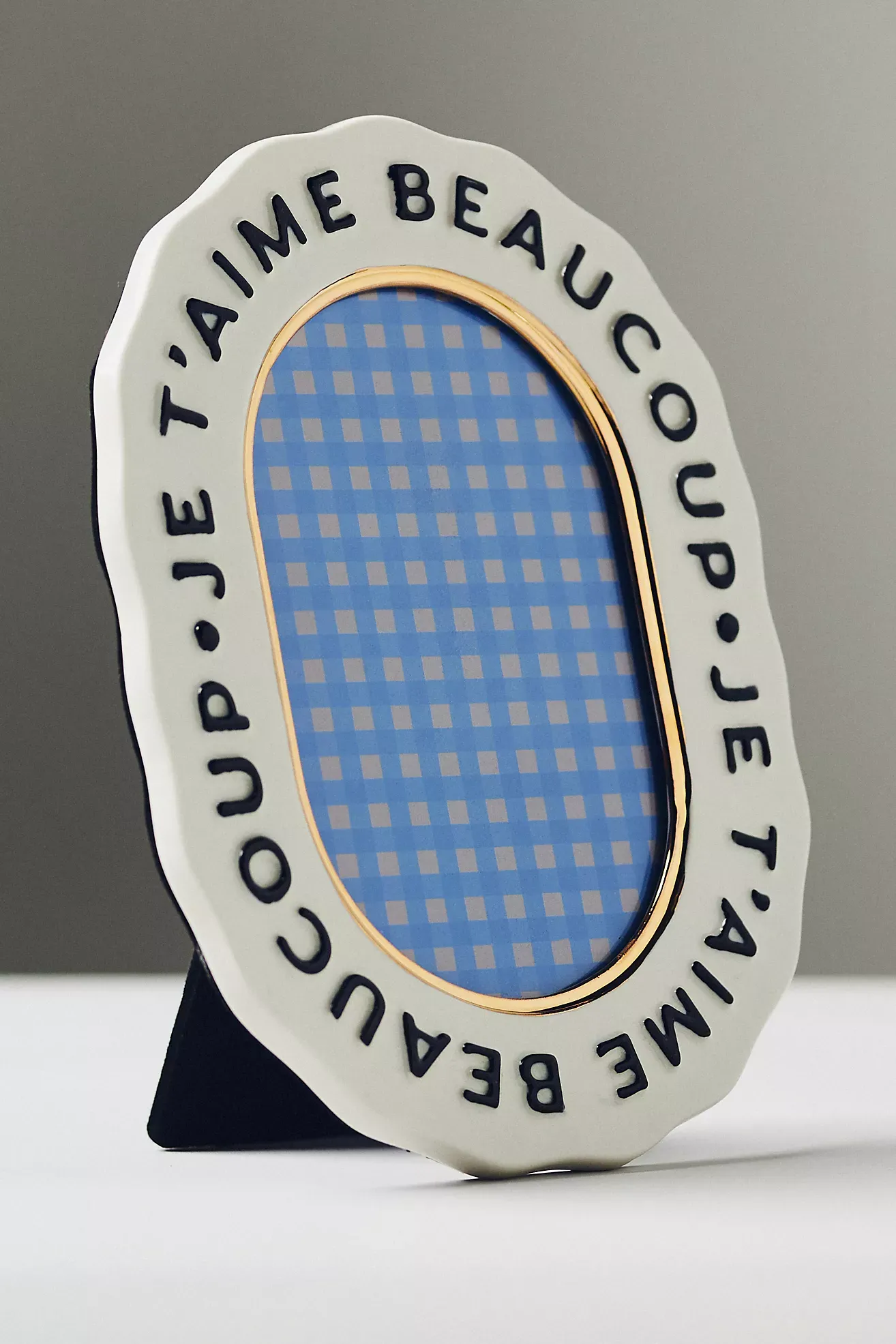 Claudette Text Stoneware Picture Frame