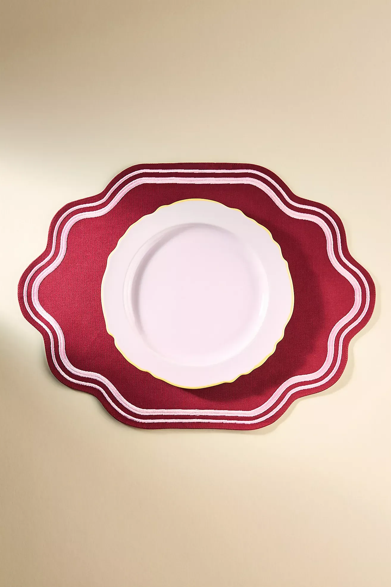 Madeline Embroidered Cotton Placemat