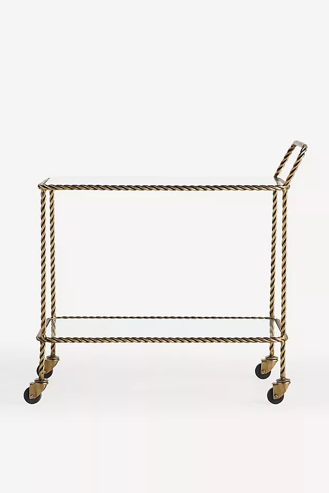 Lark Glass Bar Cart