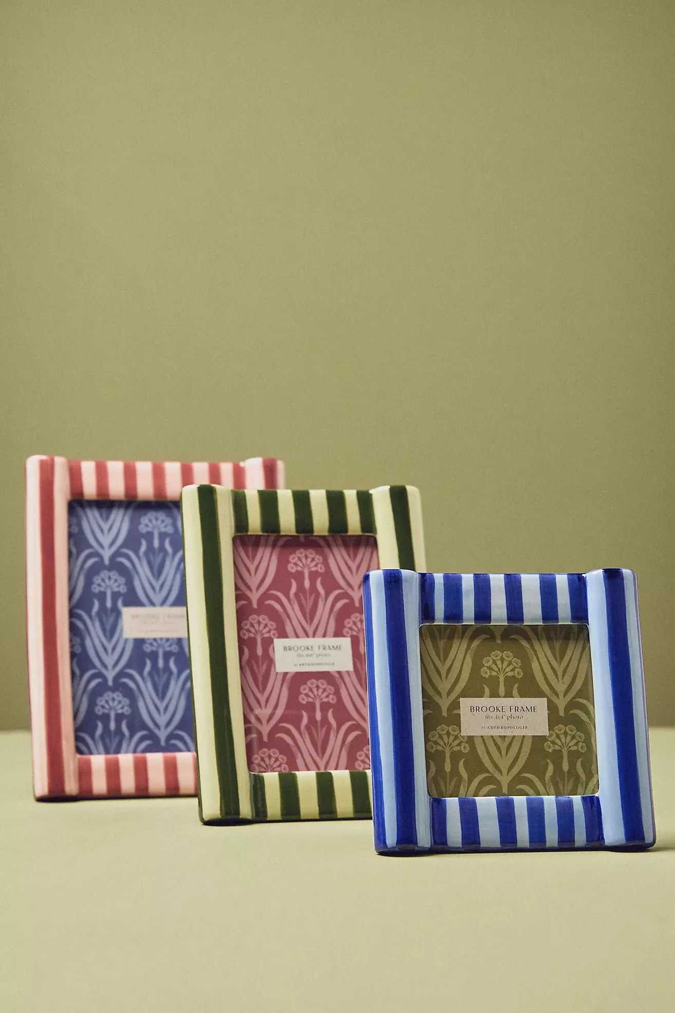 Brooke Striped Picture Frame