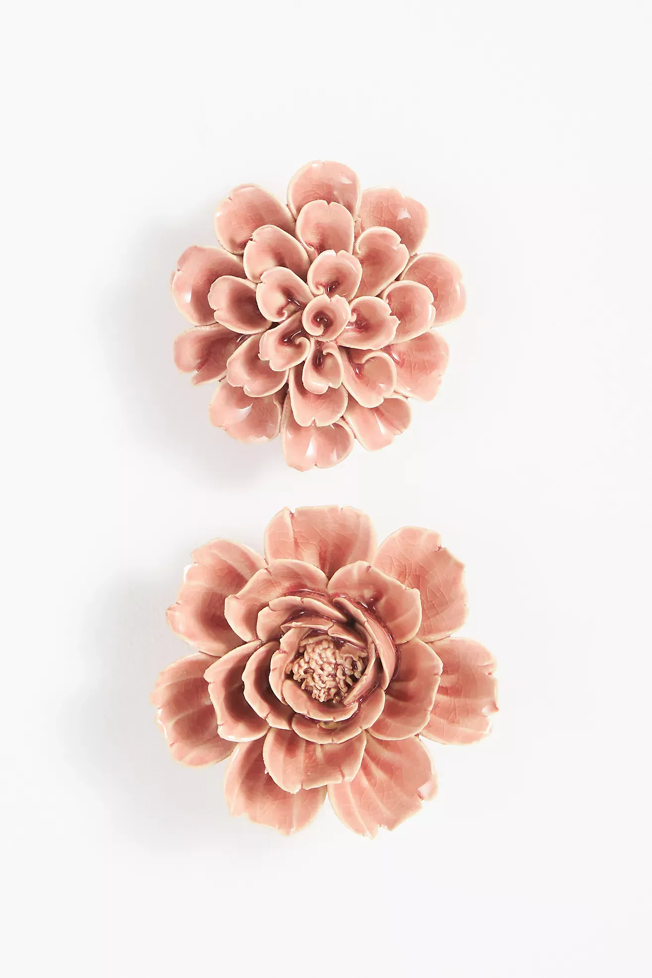 Pink Ceramic Flower Gallery Wall Charm