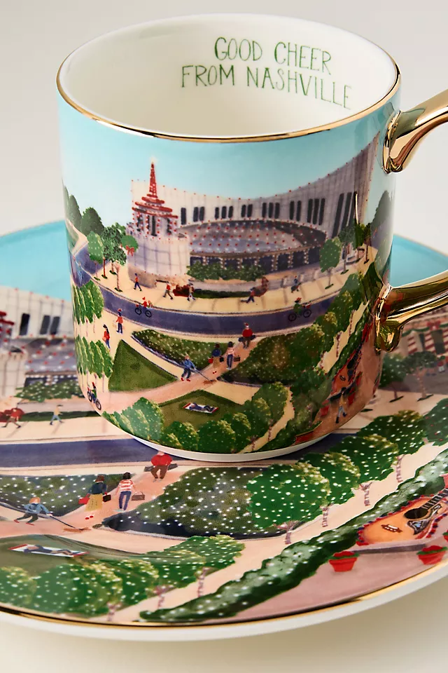 Holiday in the City Stoneware Mug