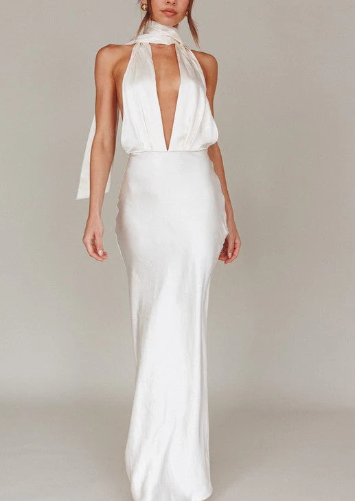 Naples Halterneck Maxi Dress