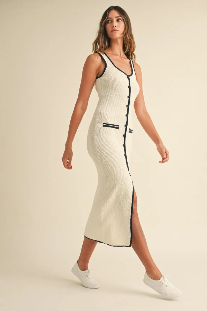 Lydia Sleeveless Knit Midi Dress