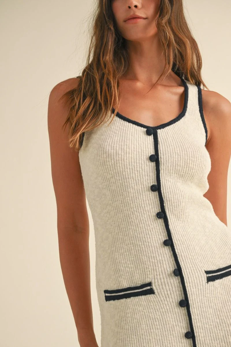 Lydia Sleeveless Knit Midi Dress