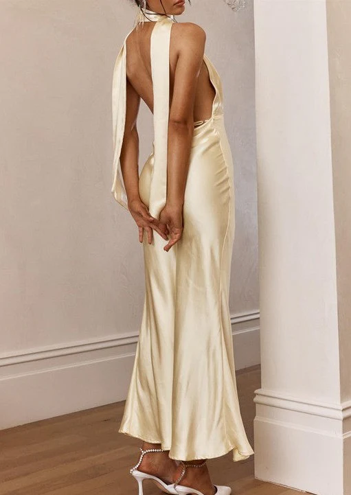 Naples Halterneck Maxi Dress