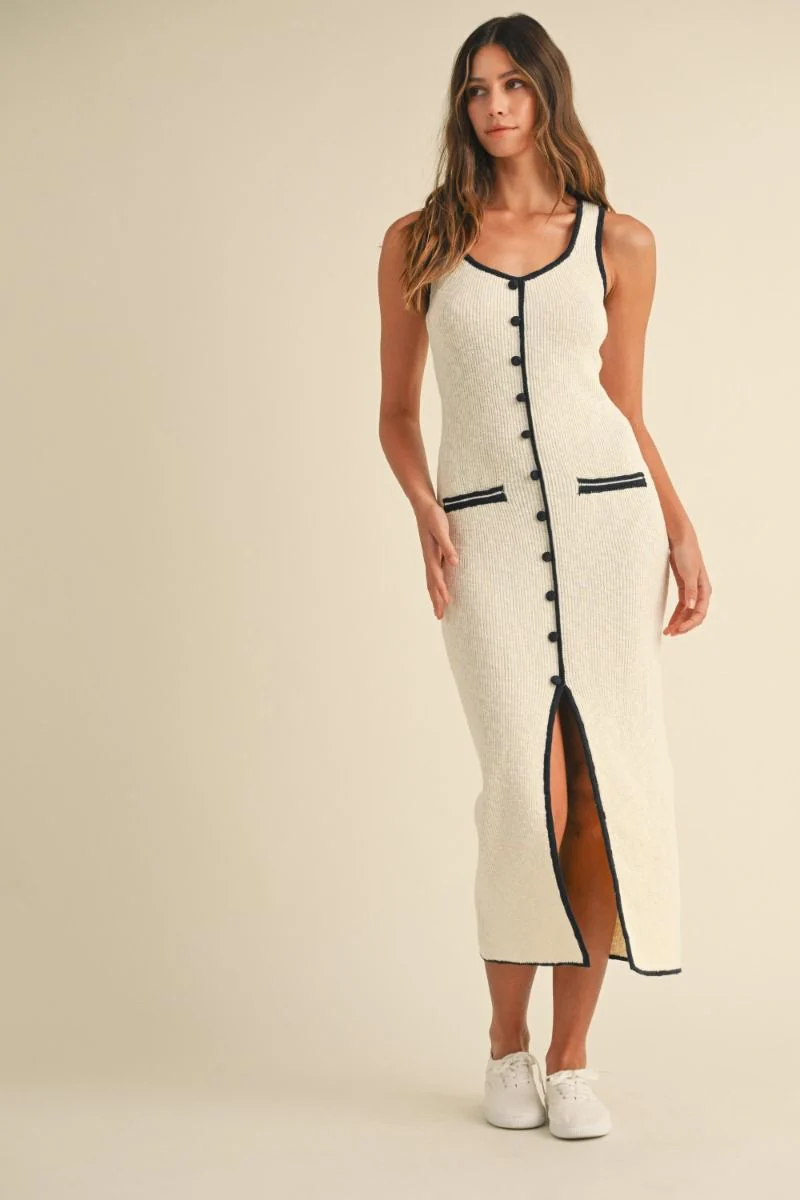 Lydia Sleeveless Knit Midi Dress