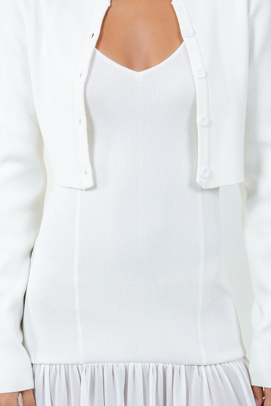 Alice Two-Piece Knitted Dress with Cardigan