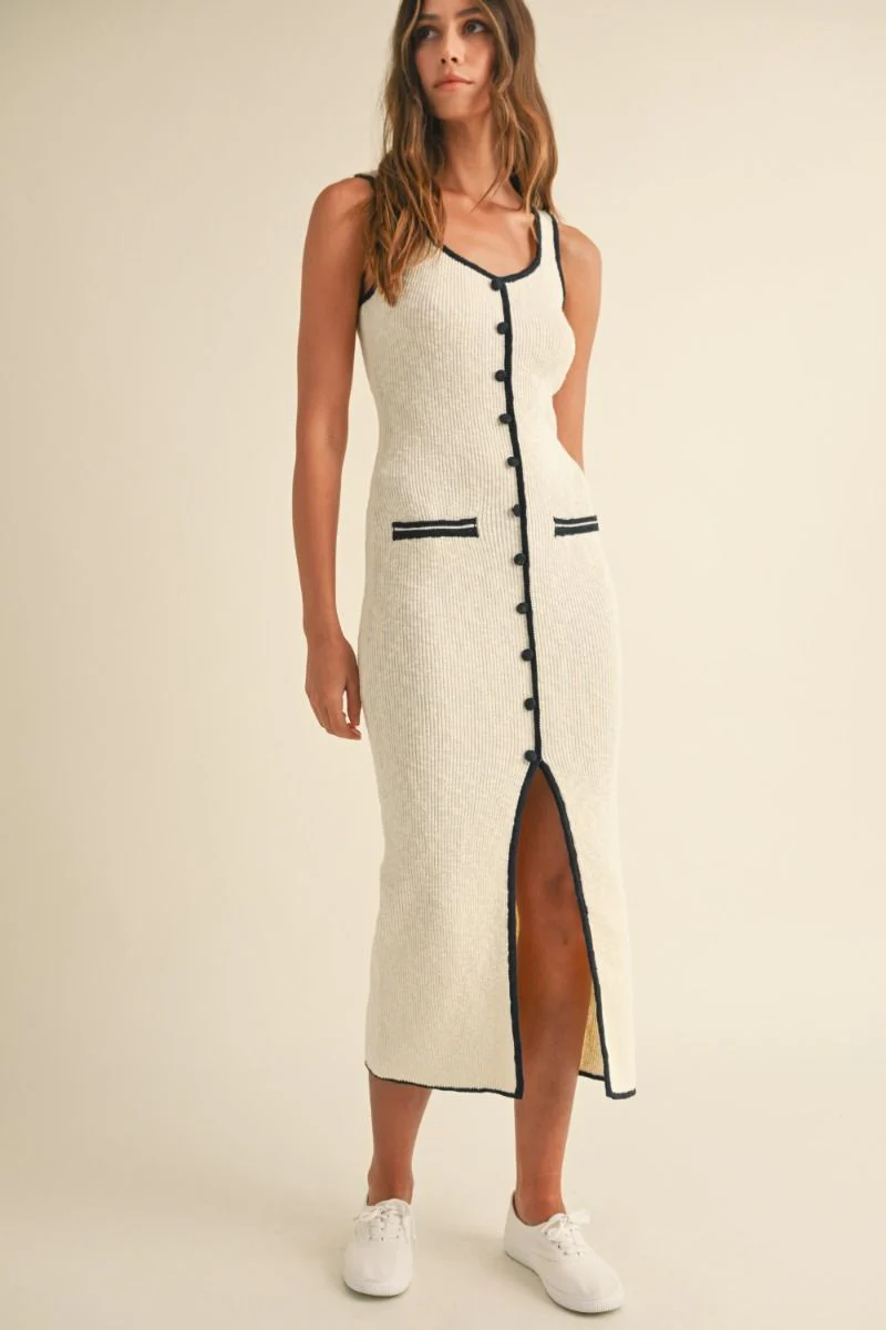 Lydia Sleeveless Knit Midi Dress