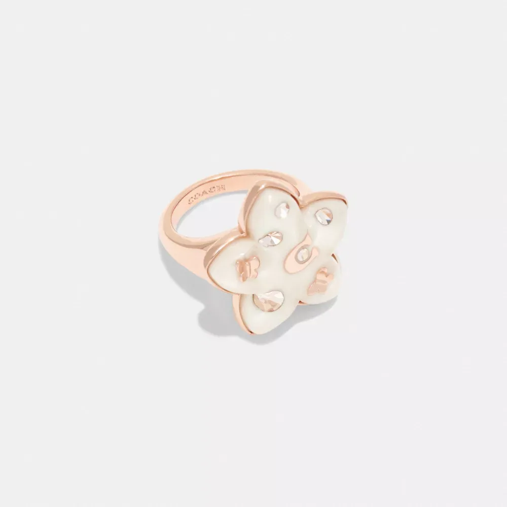Wildflower Resin Cocktail Ring