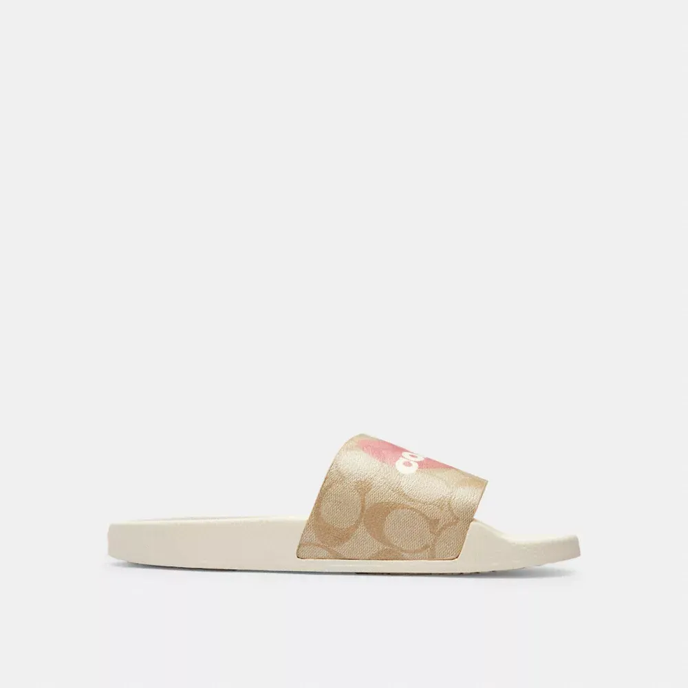 Uli Sport Slide In Signature Canvas With Heart