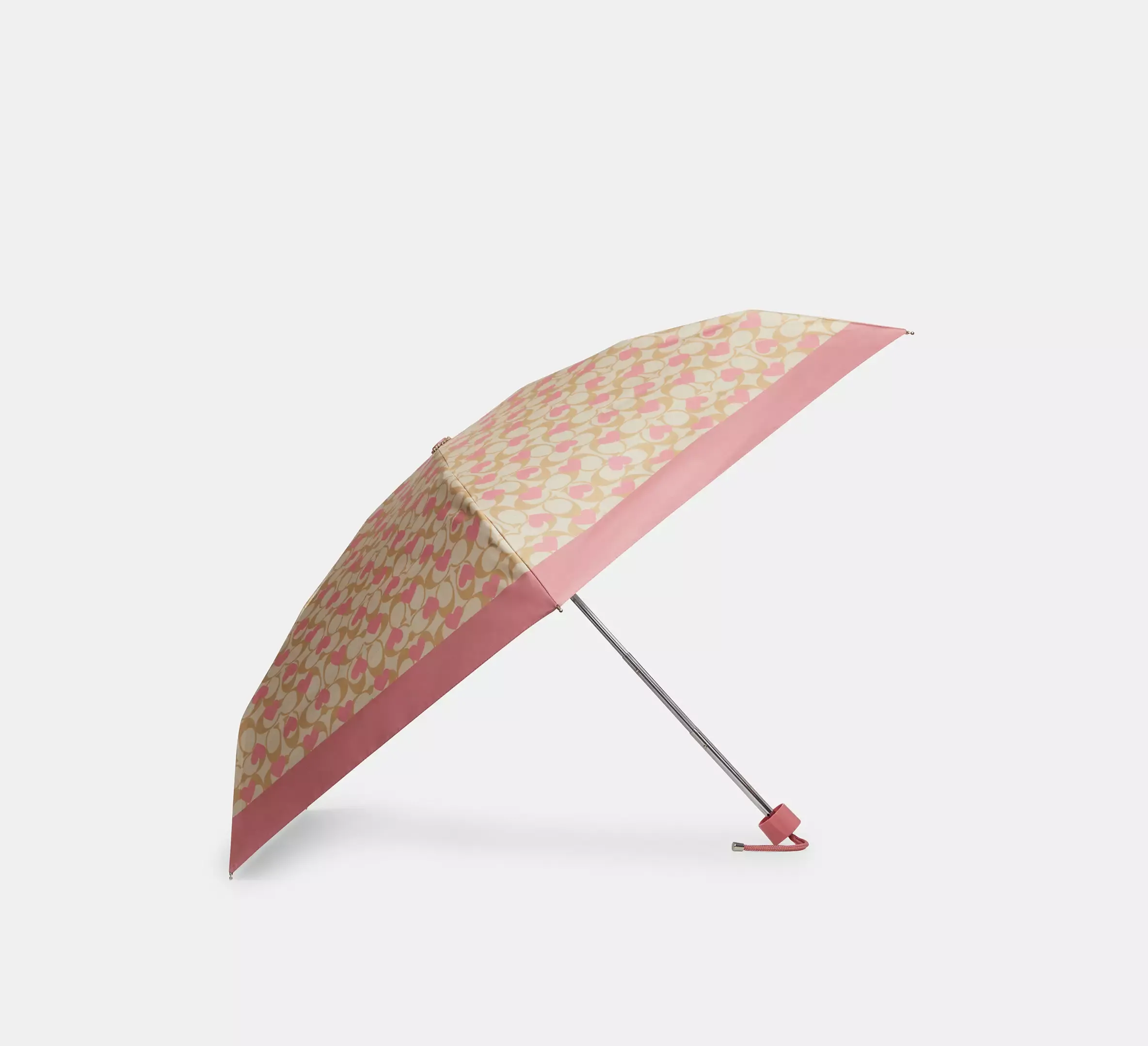 Mini Umbrella In Signature Heart Print