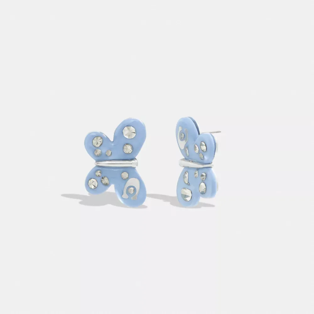 Butterfly Resin Stud Earrings