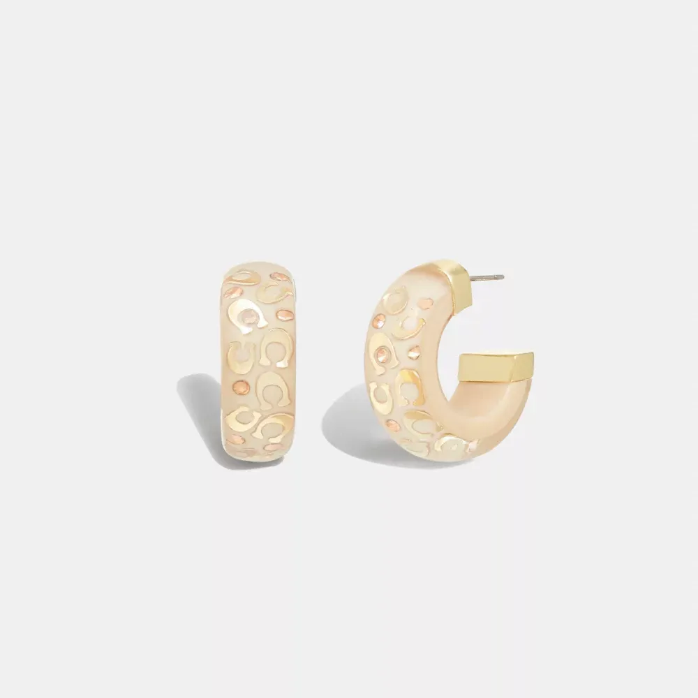 Signature Chunky Hoop Earrings