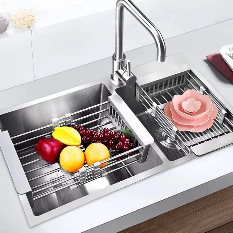 Extend kitchen sink drain basket