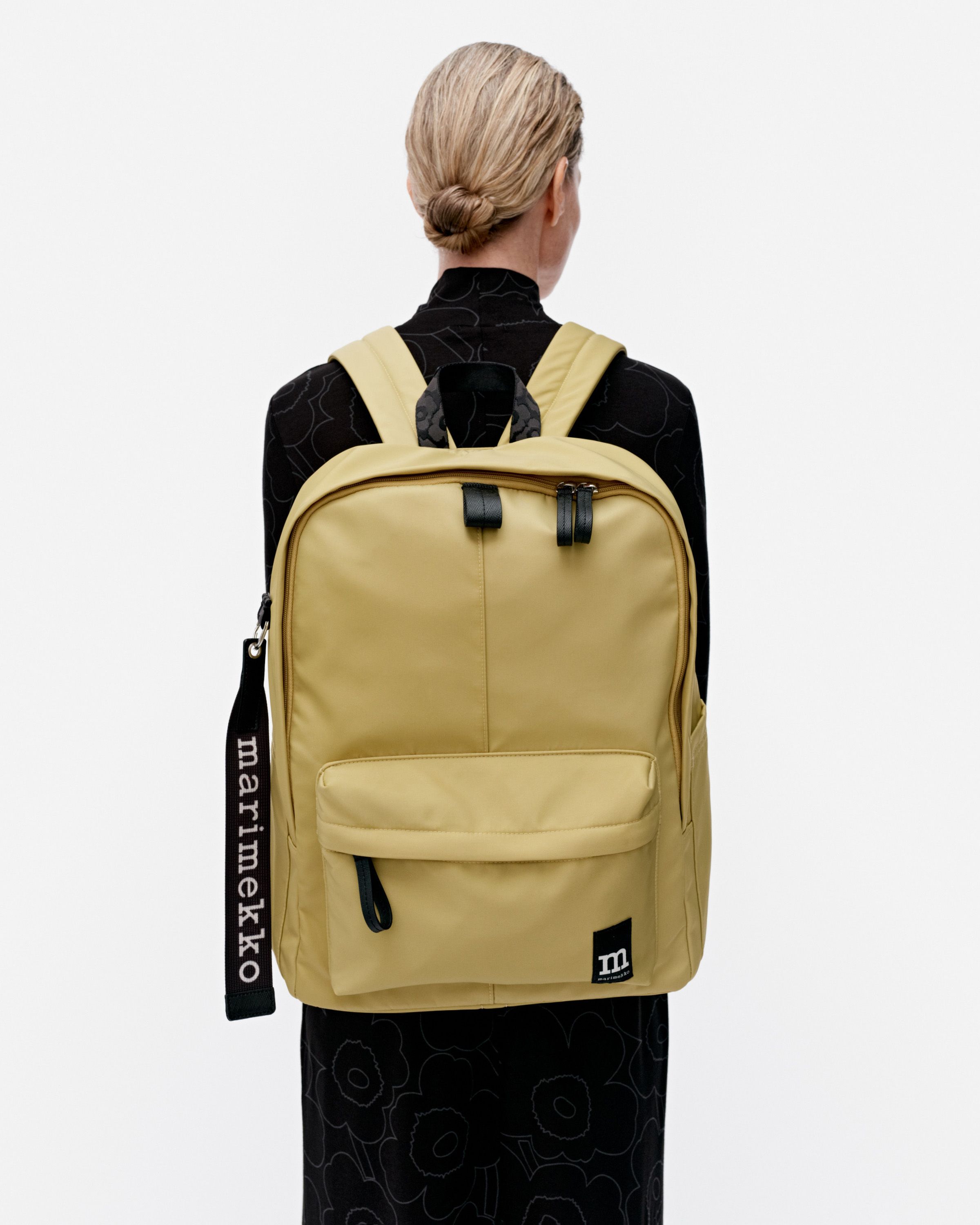 Zip Top Backpack Solid