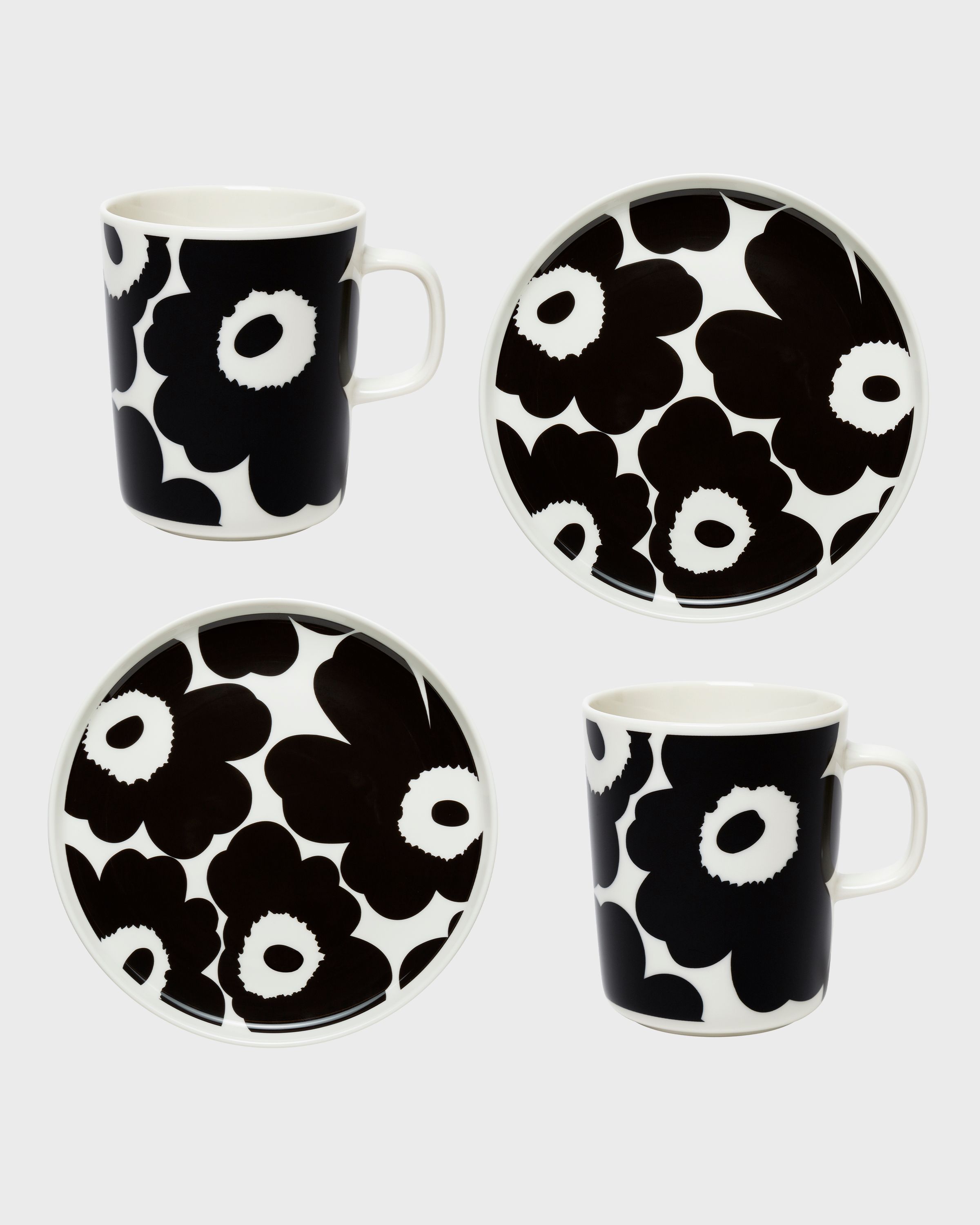 Oiva / Unikko Mug and plate set