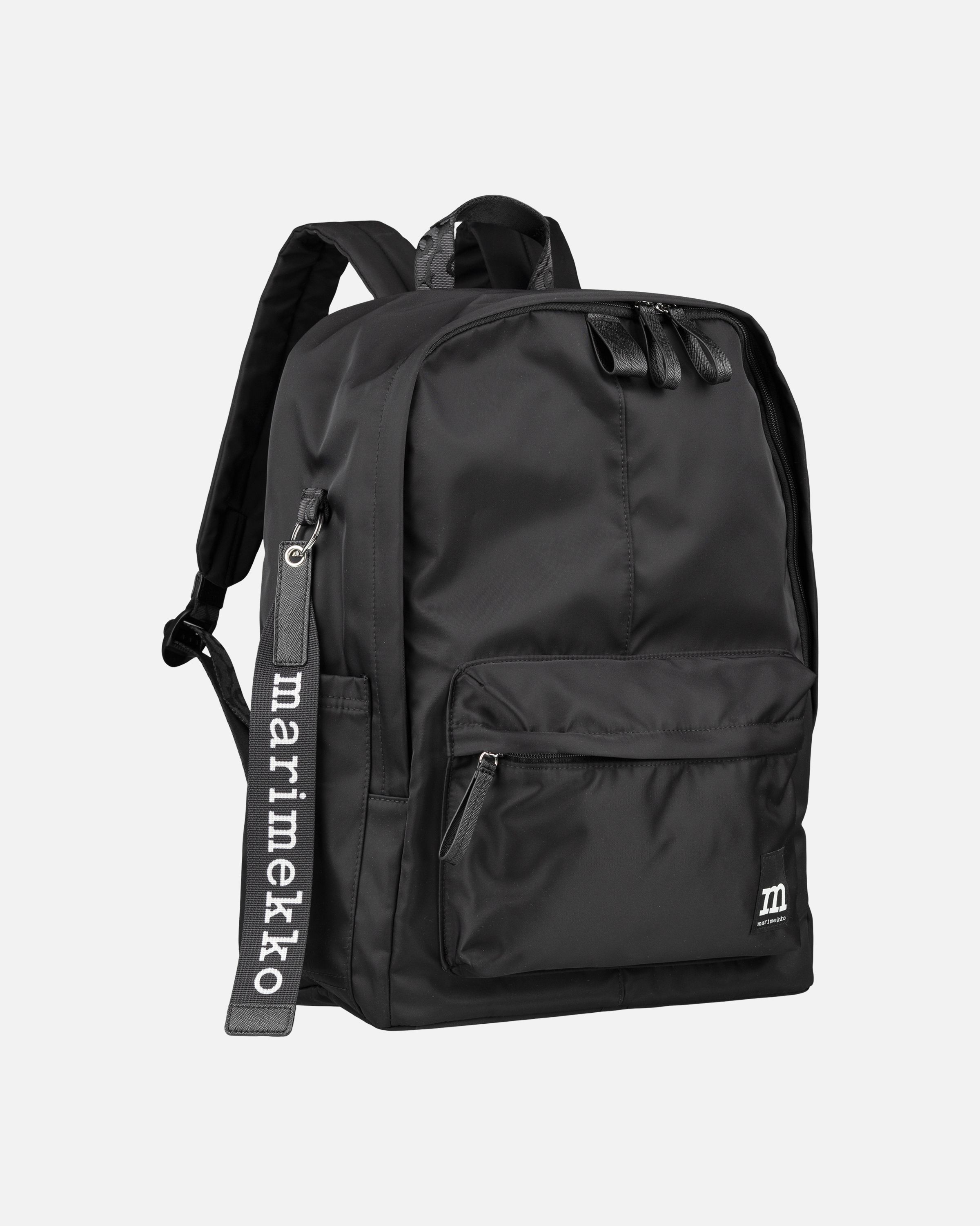 Zip Top Backpack Solid