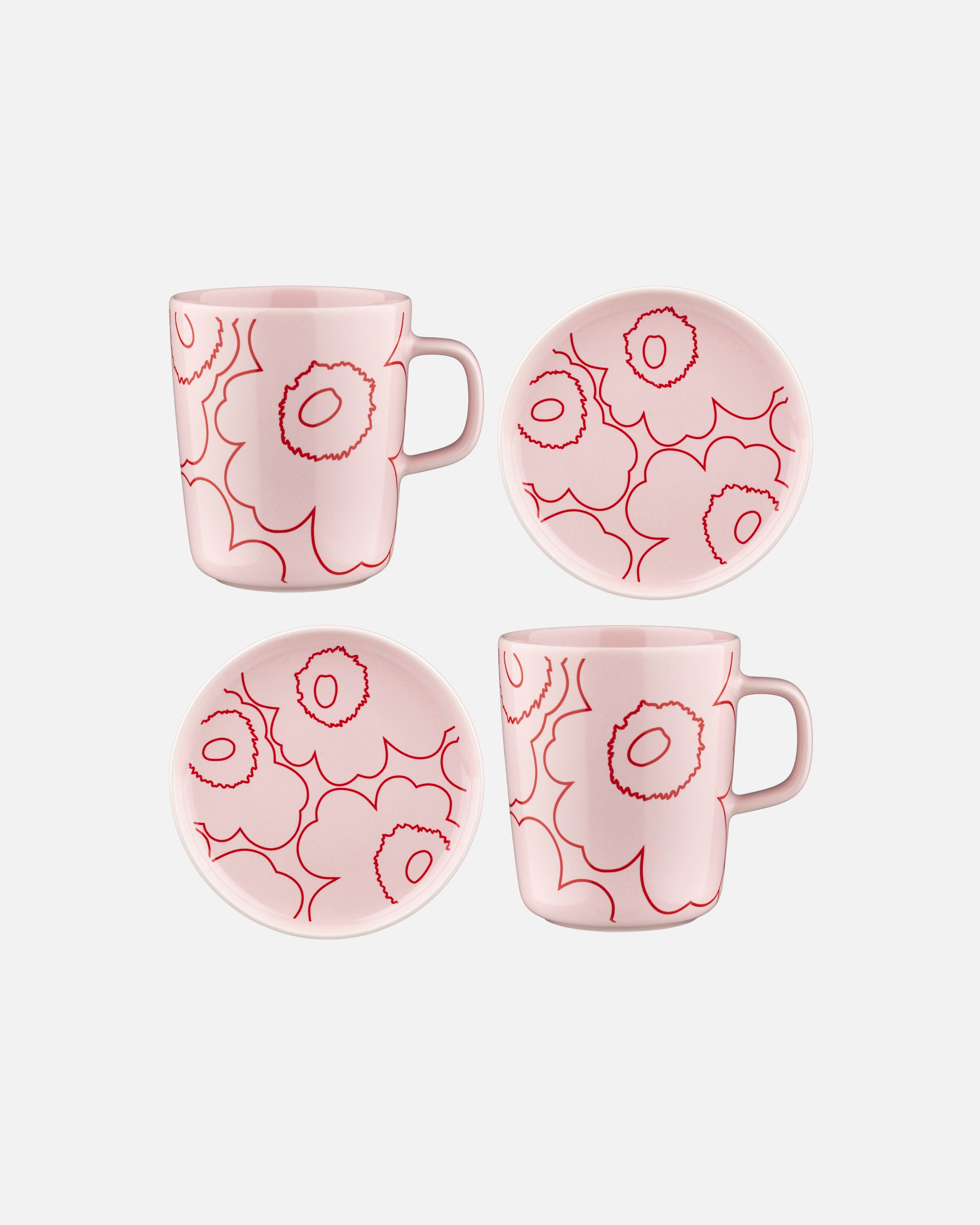 Oiva / Piirto Unikko Mug and plate set