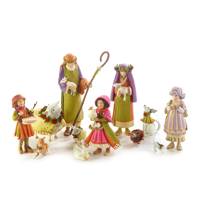 Patience Brewster Nativity Girl with Duck Figures