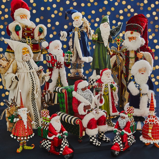 Patience Brewster Dash Away Dashing Santa Figure