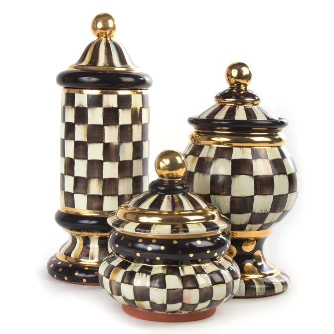 Courtly Check Ceramic Canister