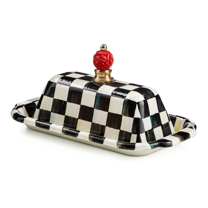 Sterling Check Butter Box