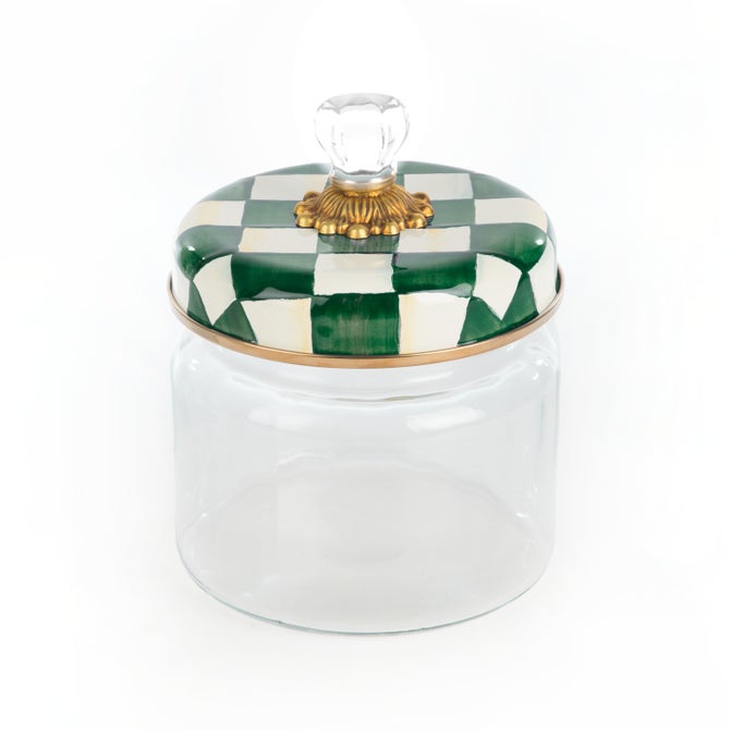 Emerald Check Medium Kitchen Canister