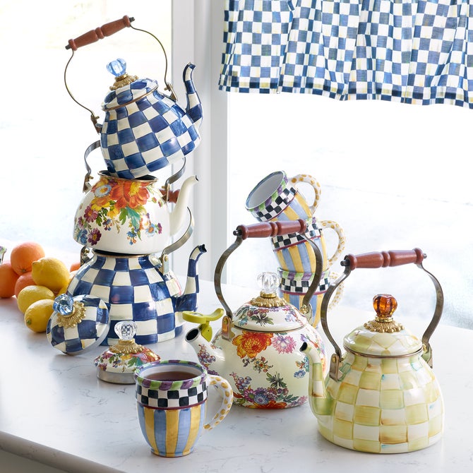 Royal Check 3 Quart Tea Kettle