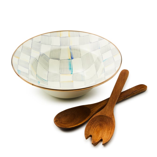 Royal Check Salad Serving Set