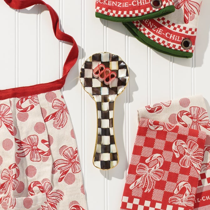 Courtly Check Ceramic Spoon Rest