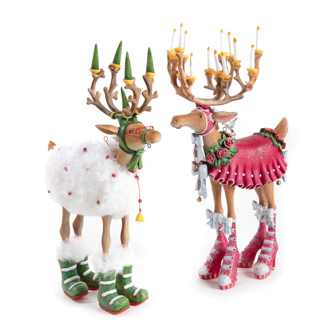 Patience Brewster Dash Away Blitzen Reindeer Figure