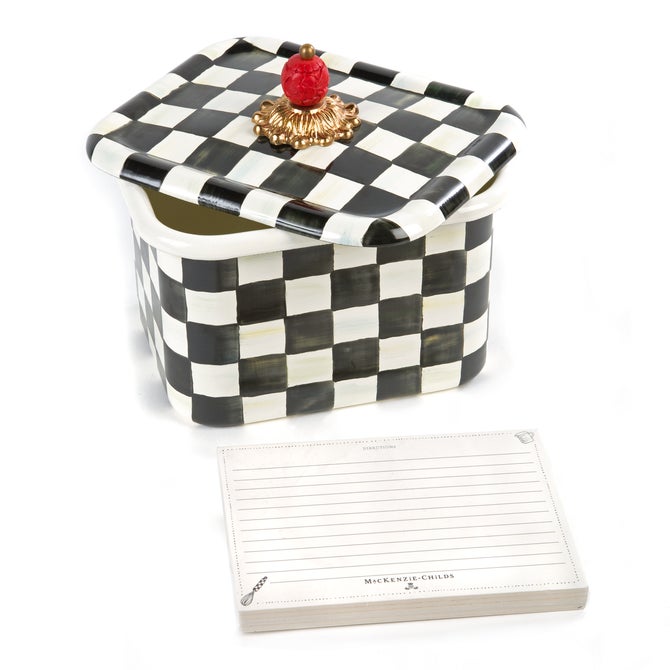 Courtly Check Recipe Box