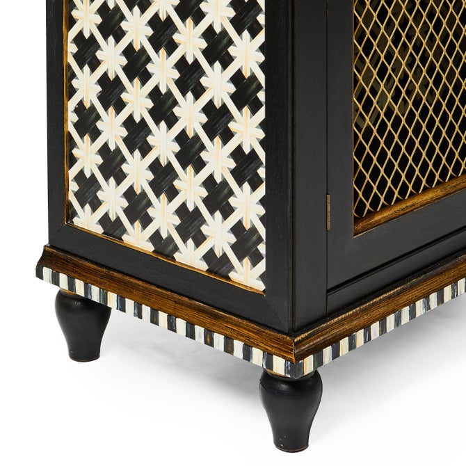 Courtly Criss-Cross Small Cabinet