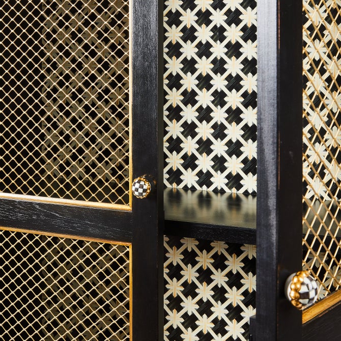 Courtly Criss-Cross Cabinet