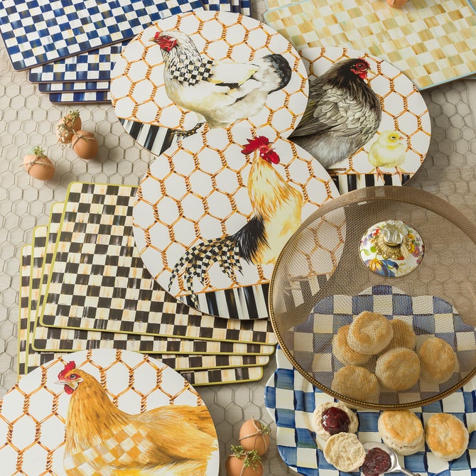 Courtly Check Cork Back Placemats, Set of 4